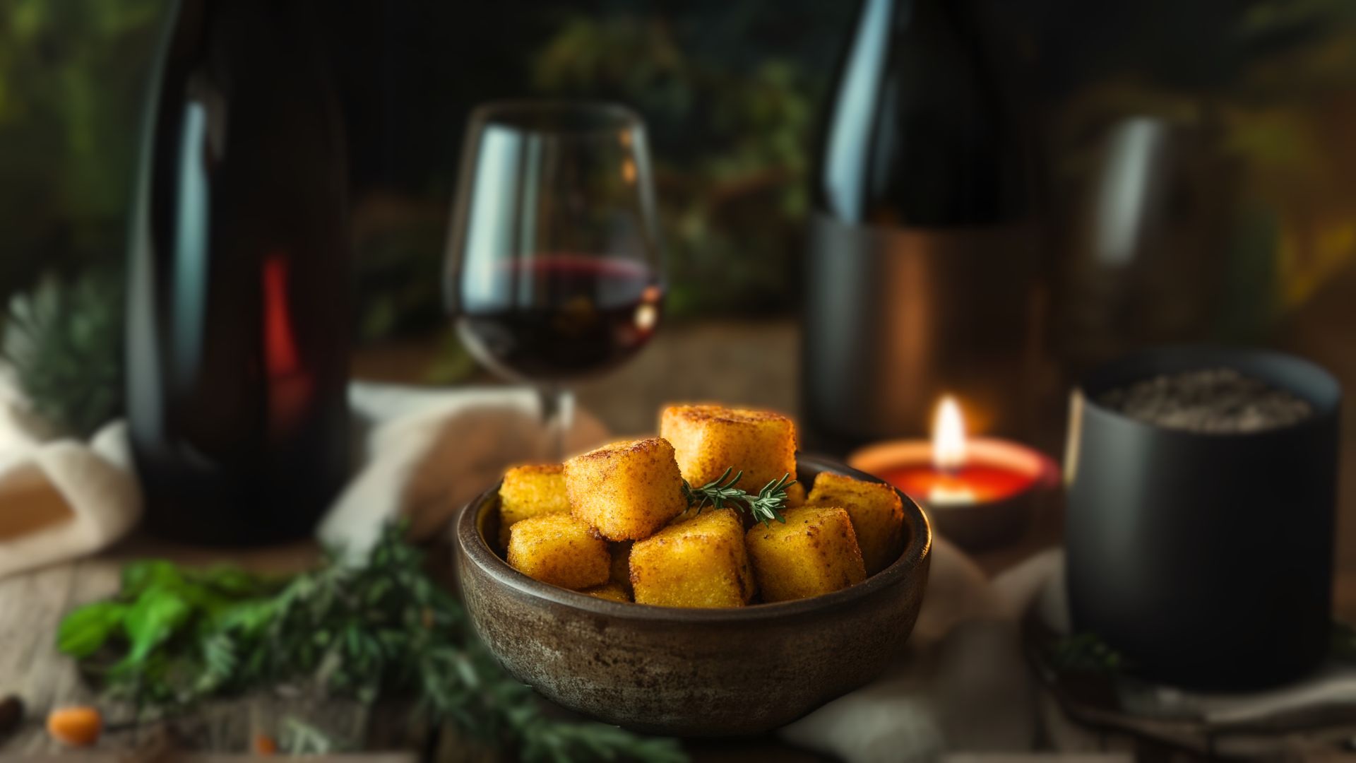 polenta vinho