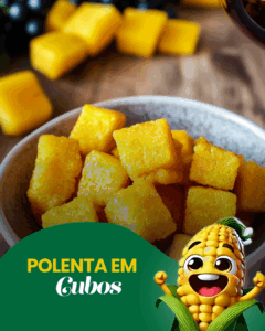 Polenta em cubos